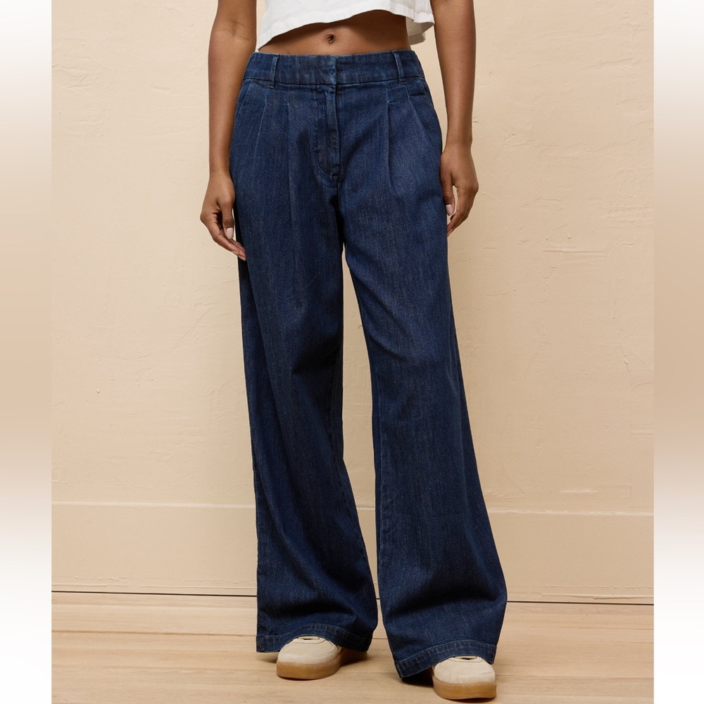 🇺🇸AE Stretch Super High-Waisted
Ultra Wide-Leg Trouser Jean